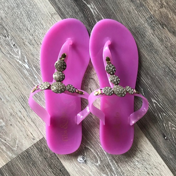 Pink Slip on Sandals - Picture 1 of 2